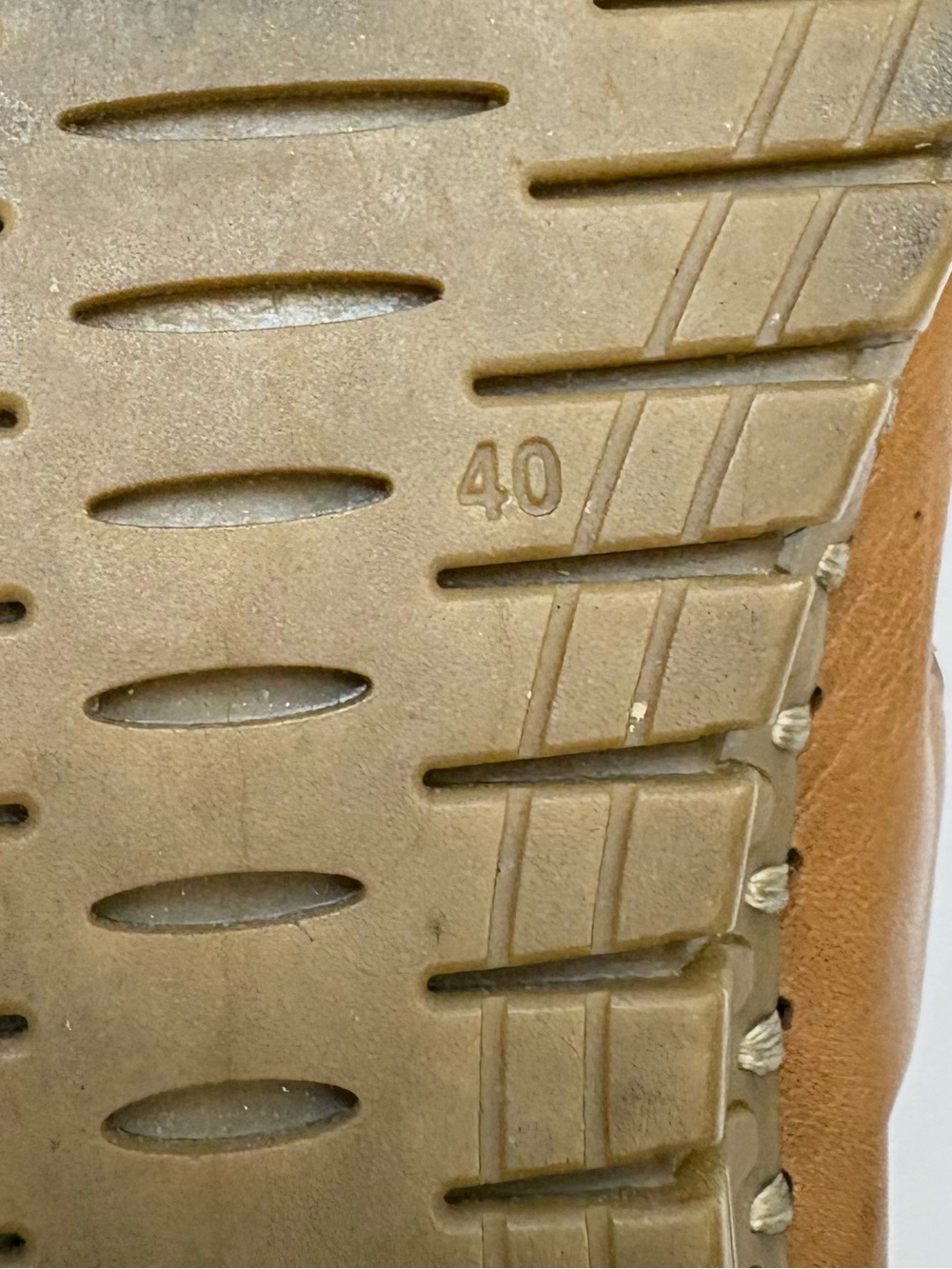 Molly Bessa Tan Leather Mary Jane Loafers | 40 - Picture 9 of 10